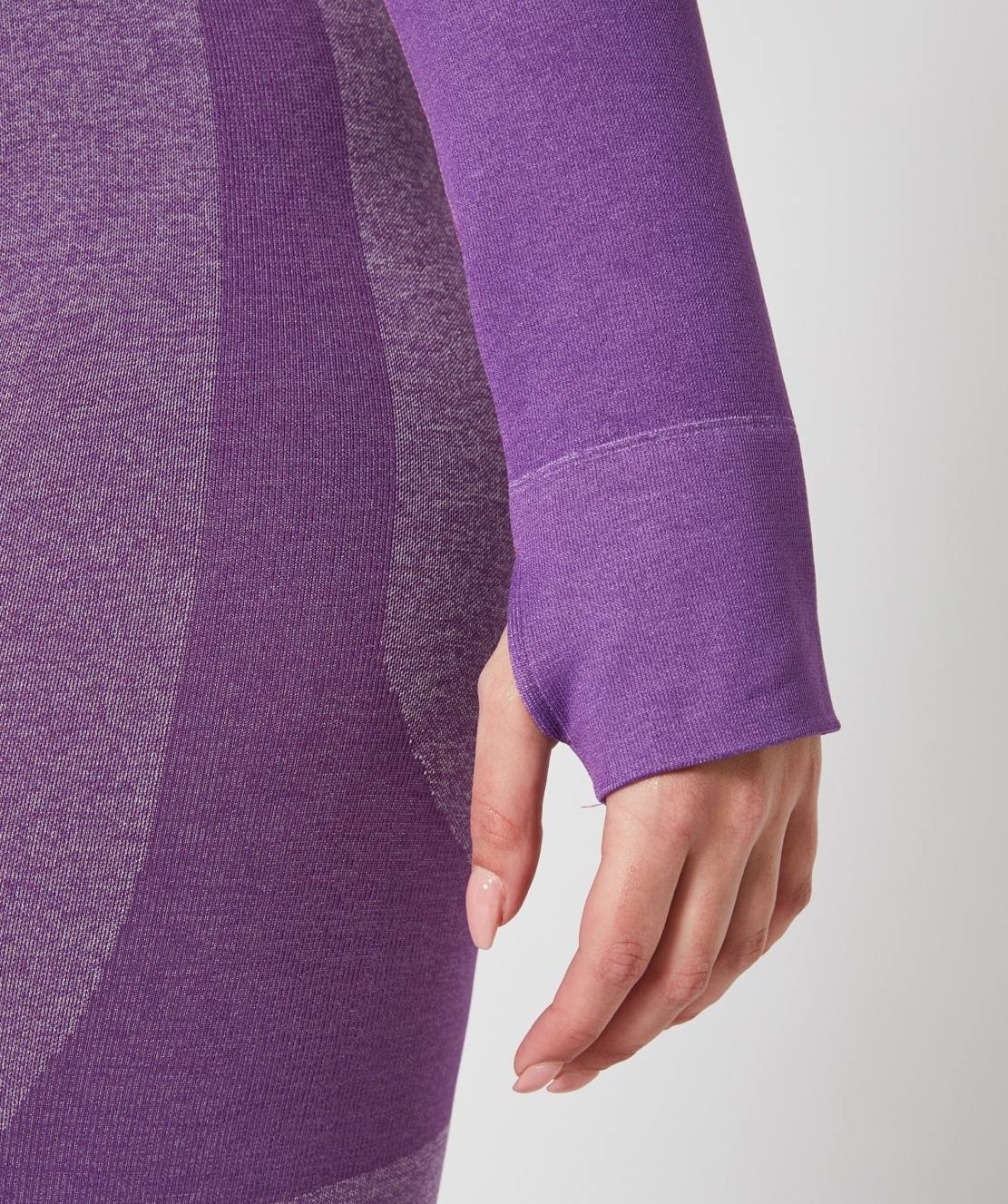 True Seamless Longsleeve Crop (Purple) by OneMoreRep - Image 2