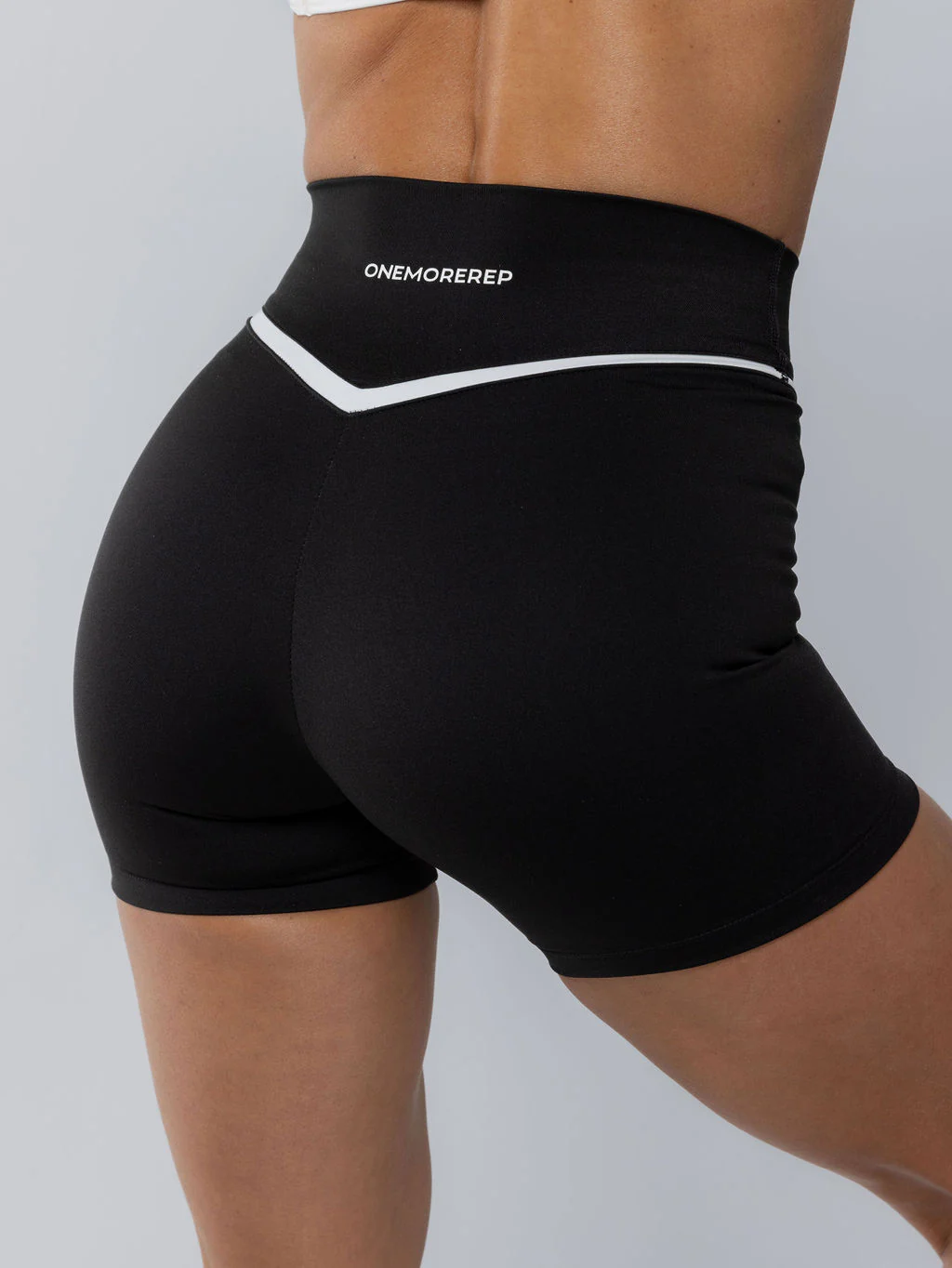 Two Tone Cross Shorts Black by OneMoreRep - Image 6