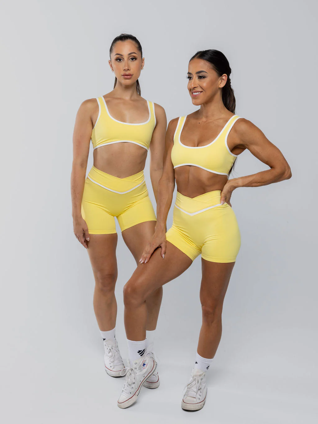 Two Tone Cross Shorts Lemon Sorbet by OneMoreRep - Image 11