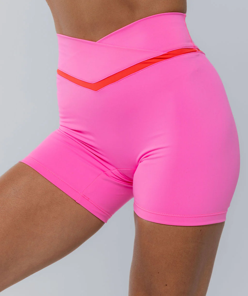 Two Tone Cross Shorts Pink Sherbet by OneMoreRep - Image 14