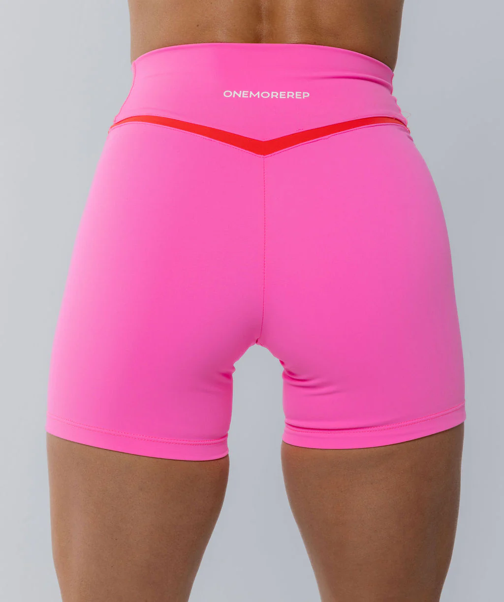 Two Tone Cross Shorts Pink Sherbet by OneMoreRep - Image 3