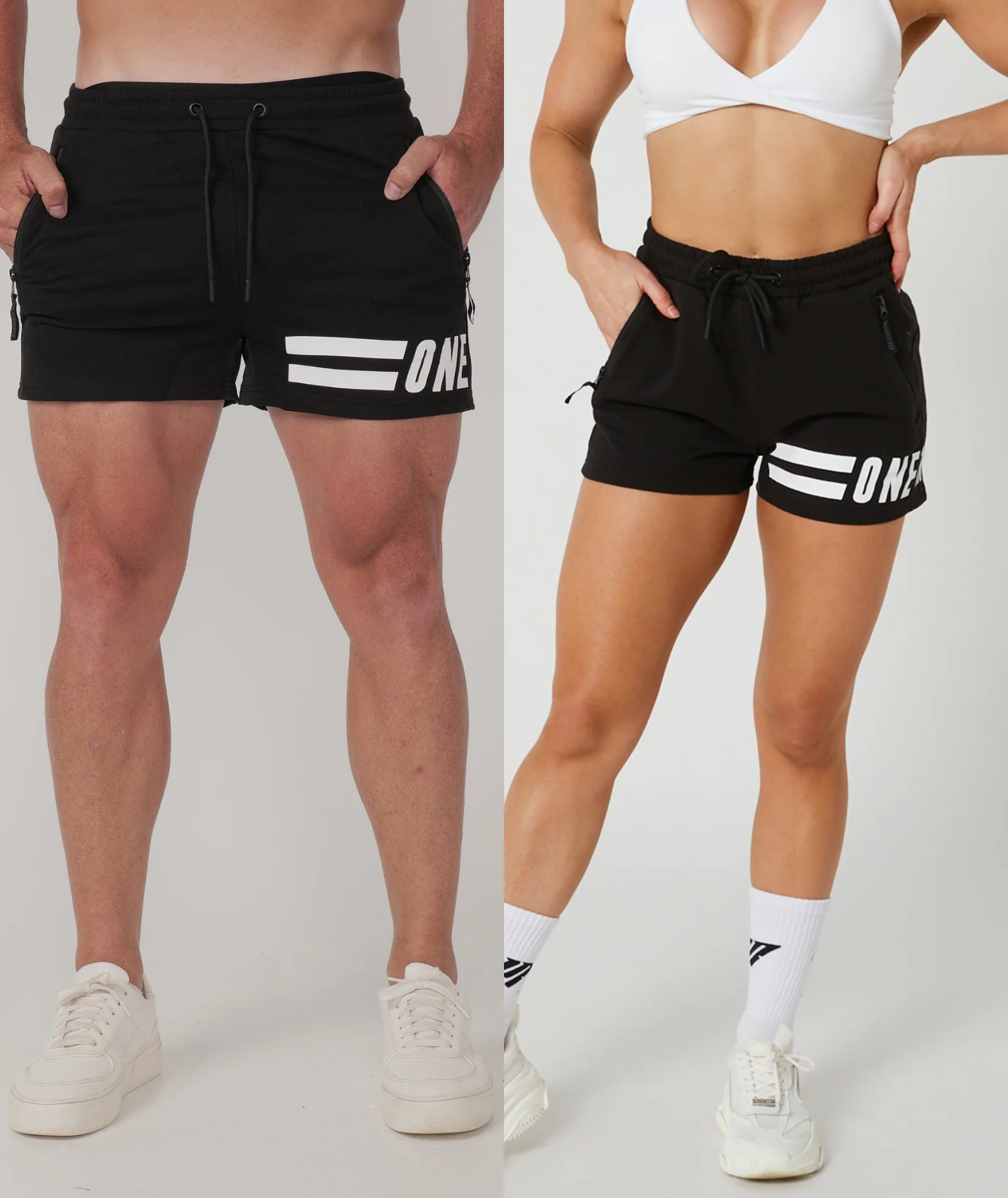 Unisex Muscle Shorts (Black) by OneMoreRep