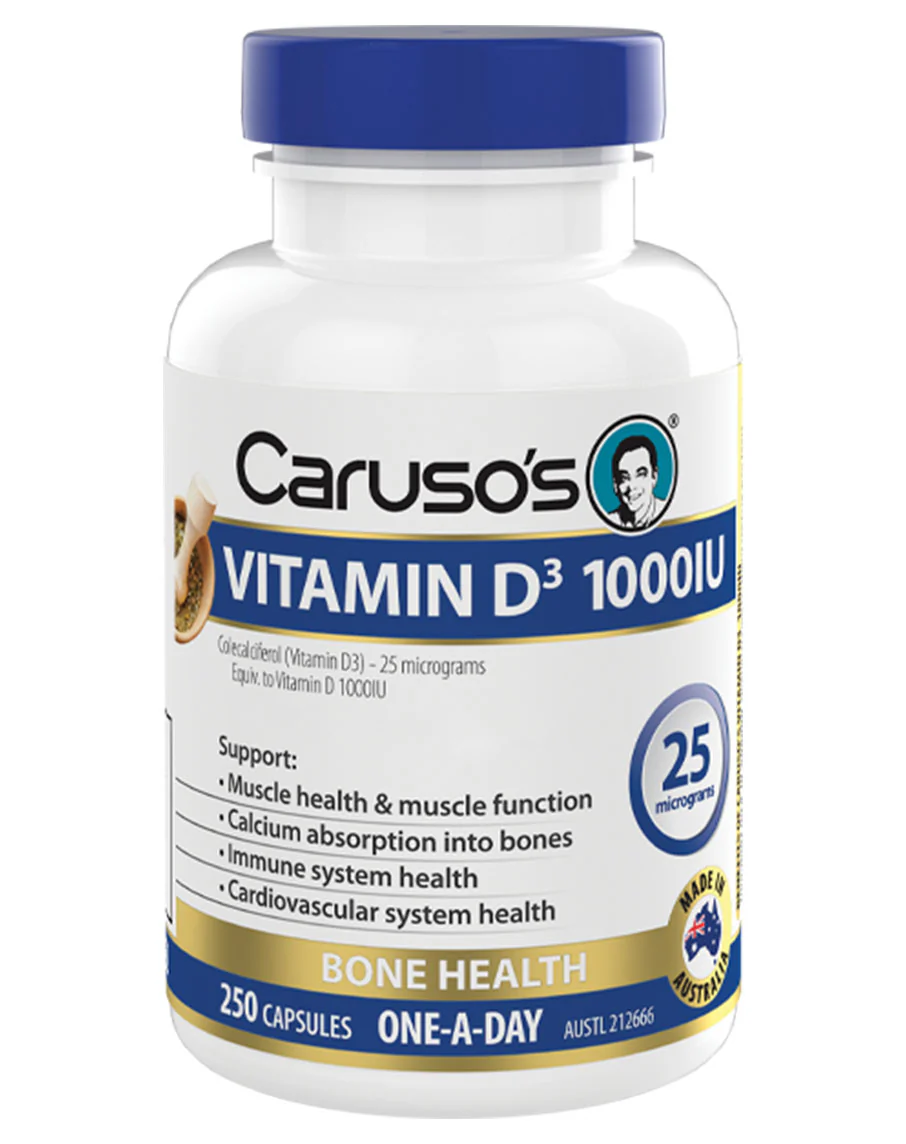 Vitamin D3 1000IU by Caruso's Natural Health