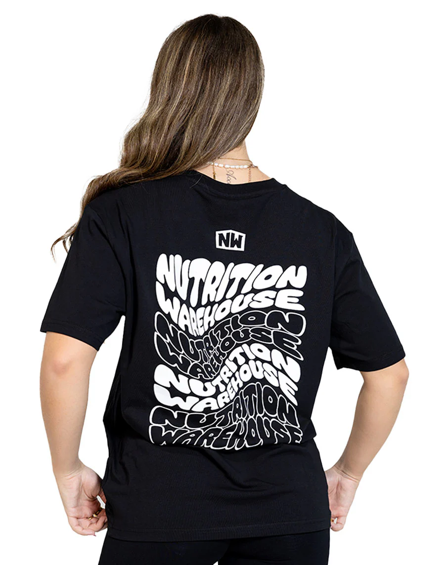 Wave Tee (Black/White) by Nutrition Warehouse - Image 3